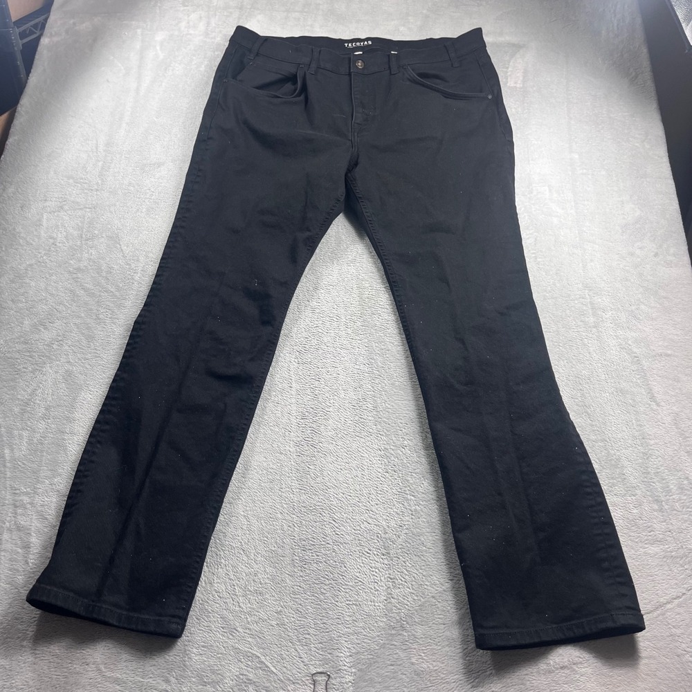 Tecovas Everyday Standard Jeans Mens 40x34 Black Straight‎ Leg Denim TM130012